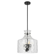 Coronado Dimpled Glass Bell Jar 4 Light Pendant